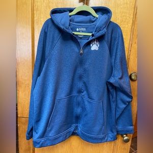 Worn once! Alaskan Hard Gear Blue Lake full zip hoodie-performance poly fleece